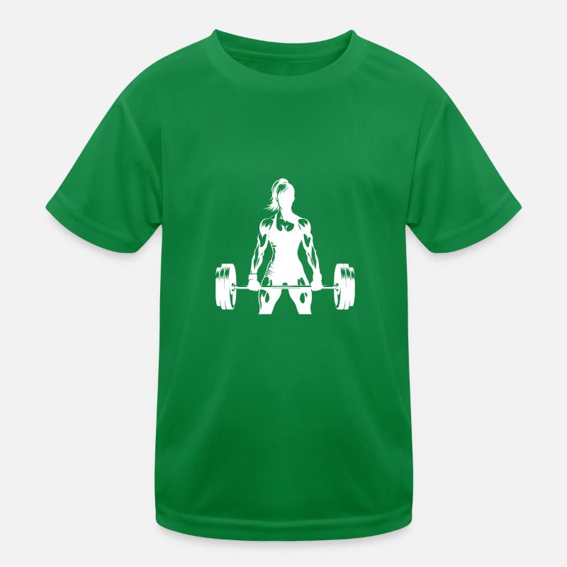 Athlète ambitieux avec barre T-shirt sport Enfant