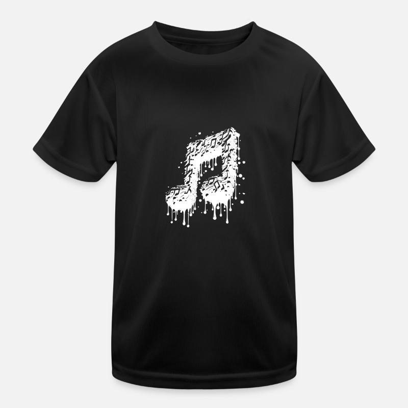 Liquid Music Touch Drop Style Kids Functional T-Shirt