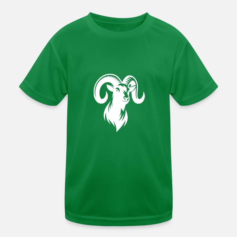 Bouc têtu avec d’énormes cornes T-shirt sport Enfant