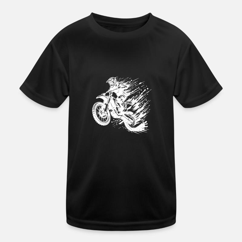 Enduro motocross avec boue et boue T-shirt sport Enfant