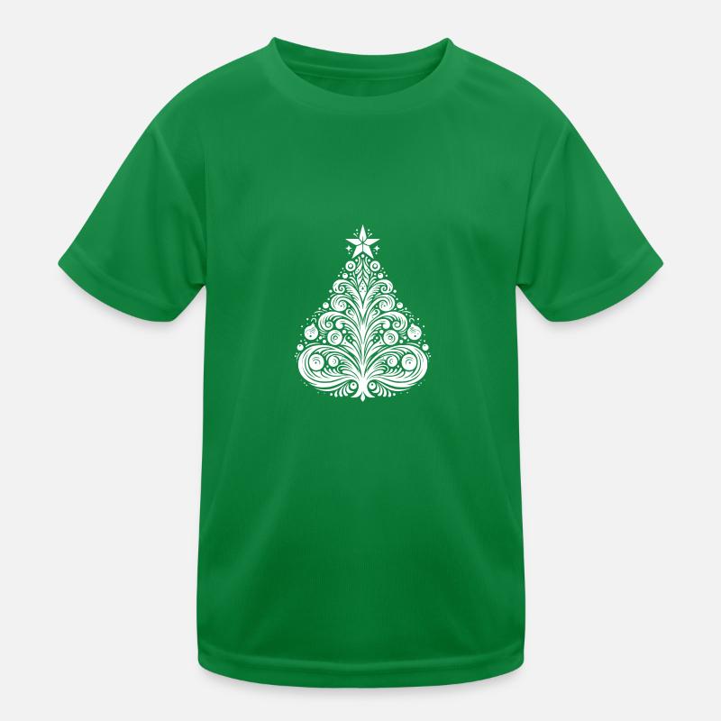 Sapin de Noël élégant avec étoile T-shirt sport Enfant