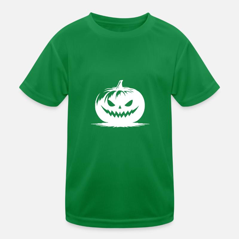 Drôle de lanterne citrouille avec un sourire effronté T-shirt sport Enfant