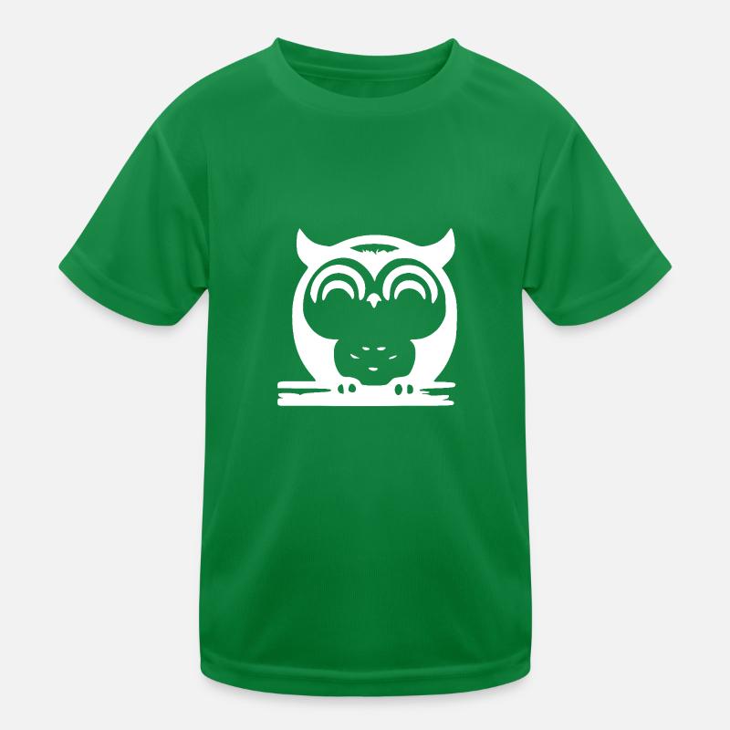 Niedliche schlafende Eule Kinder Funktions-T-Shirt