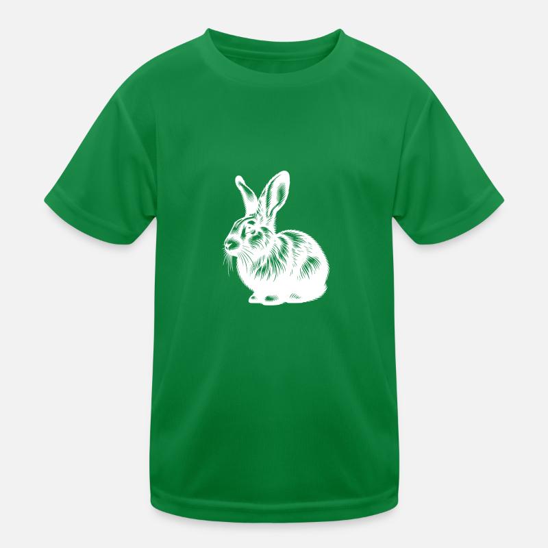 Cute bunny with big ears Kids Functional T-Shirt