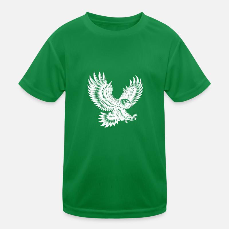 Aigle aux ailes déployées en mouvement T-shirt sport Enfant