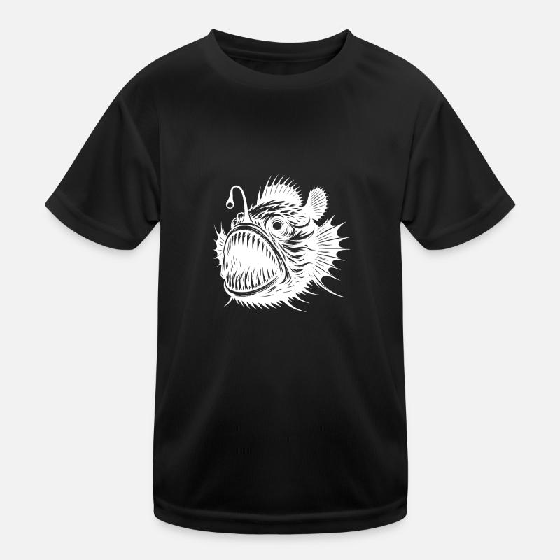 Creepy frogfish from the deep sea Kids Functional T-Shirt