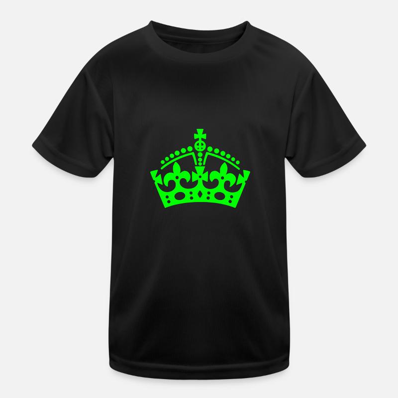 Keep Calm Krone / crown Kinder Funktions-T-Shirt
