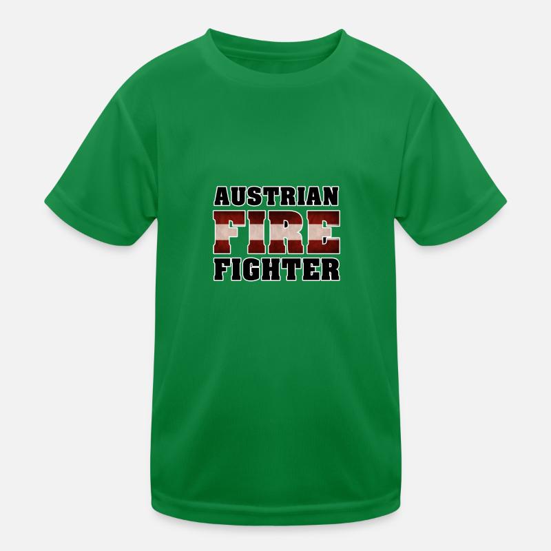 Austrian Fire Fighter Kinder Funktions-T-Shirt