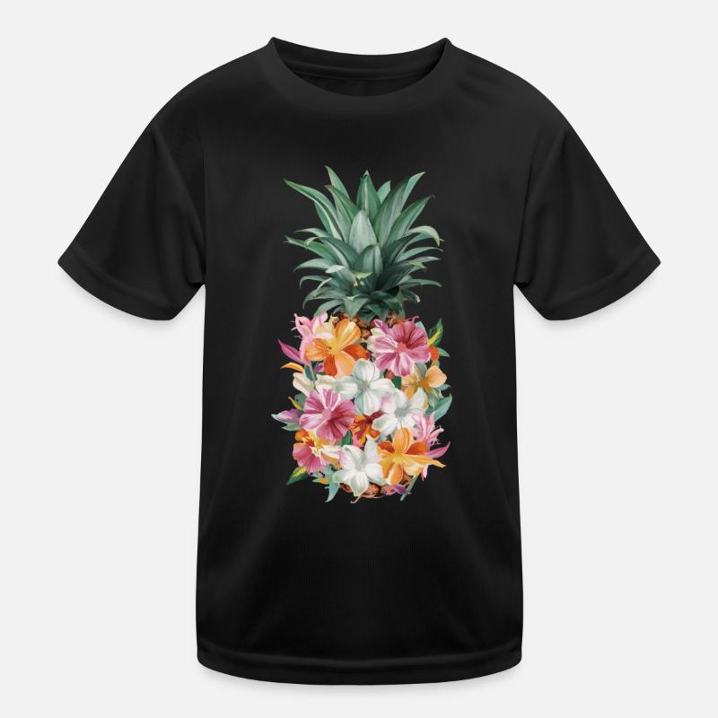 Pineapple tropical hawaiian fruit Kids Functional T-Shirt