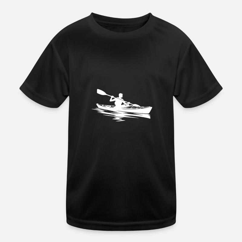 Kleine Boote Kayak Kunst Boot Ausrüstung Kinder Funktions-T-Shirt
