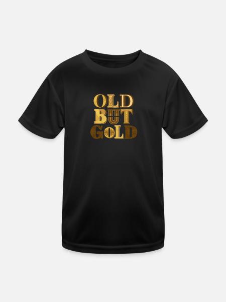 Old But Gold - Kids Functional T-Shirt - black - Front