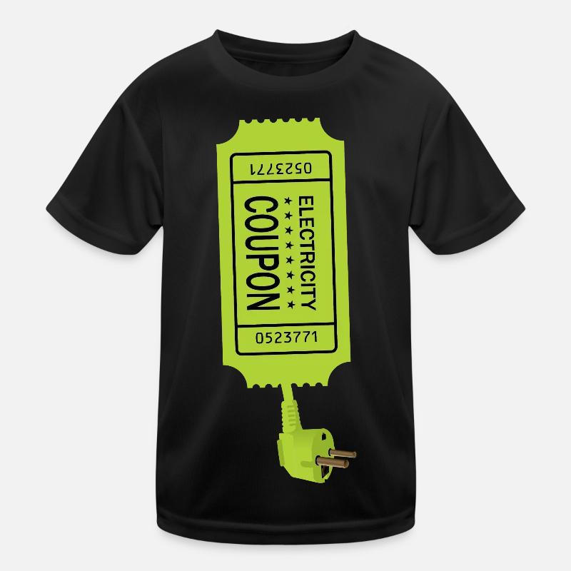 Strom Coupon Kinder Funktions-T-Shirt