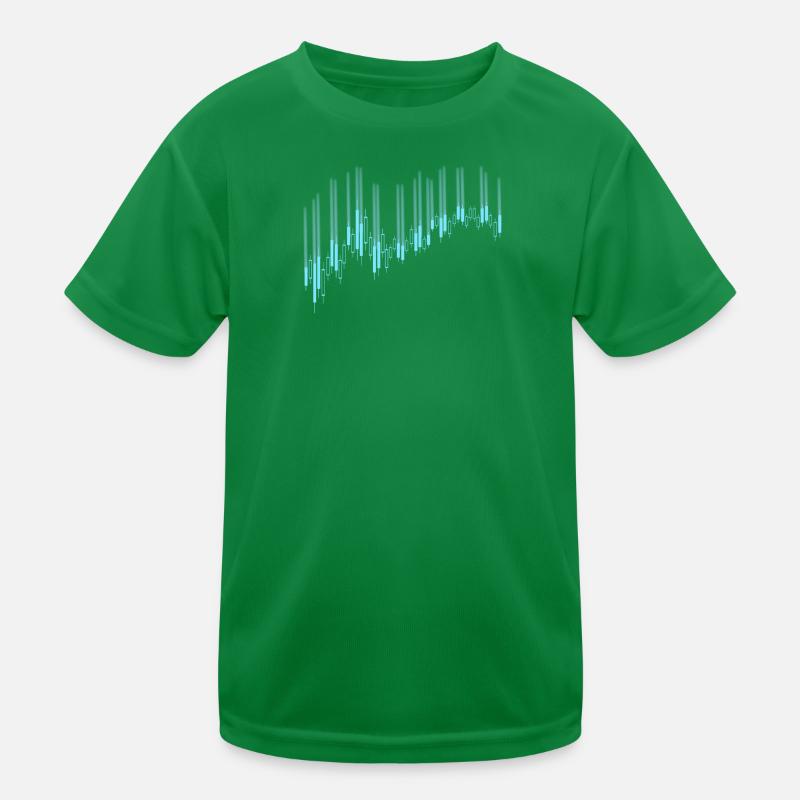 Candlestick-Diagramm Kinder Funktions-T-Shirt