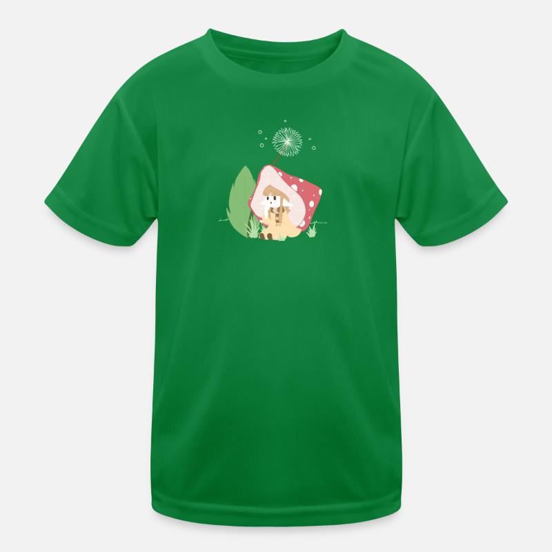fille champignon en couleur T-shirt sport Enfant