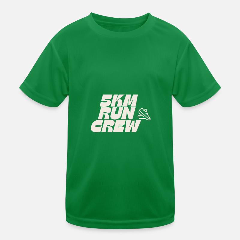 5 km RUN CREW Kinder Funktions-T-Shirt