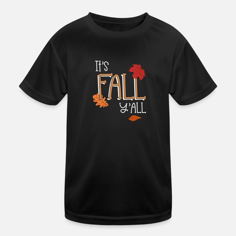 Herbst It's Fall Y'all Spruch Kinder Funktions-T-Shirt