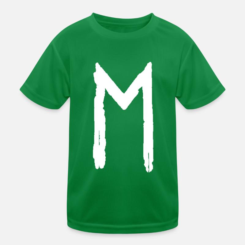 Elder Futhark Rune Ehwaz - Buchstabe E Kinder Funktions-T-Shirt