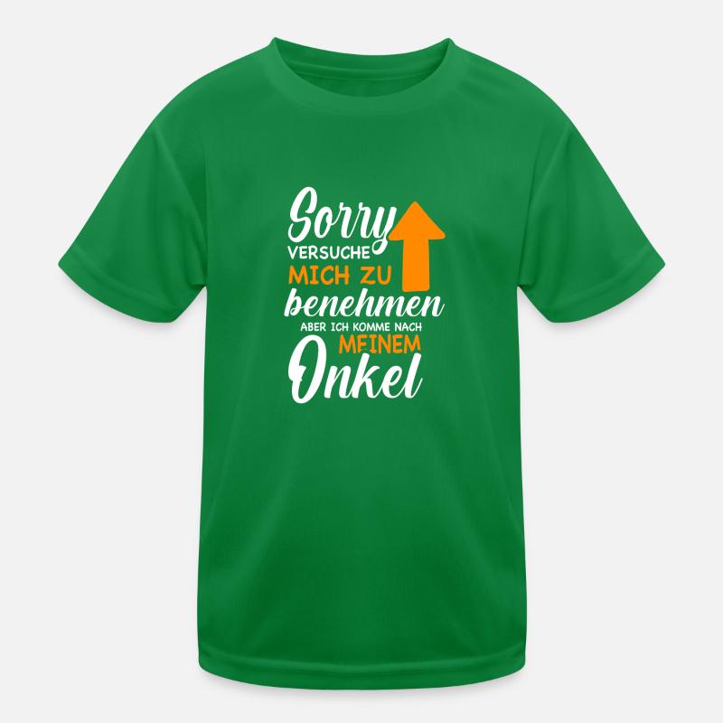 Ich versuche mich zu benehmen Onkel Geburtstag Fun Kinder Funktions-T-Shirt