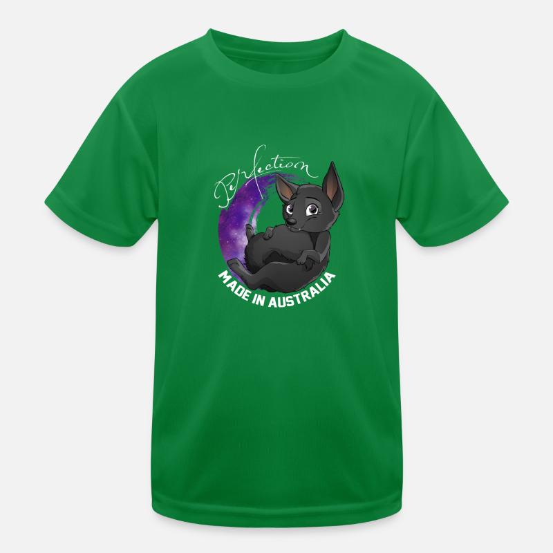 Kelpie Galaxy - Schwarz Kinder Funktions-T-Shirt