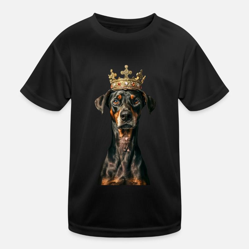 Dobermann Kinder Funktions-T-Shirt