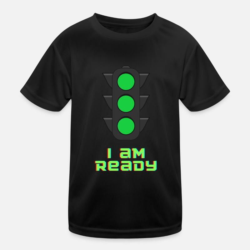 I au feu de circulation Ready T-shirt sport Enfant