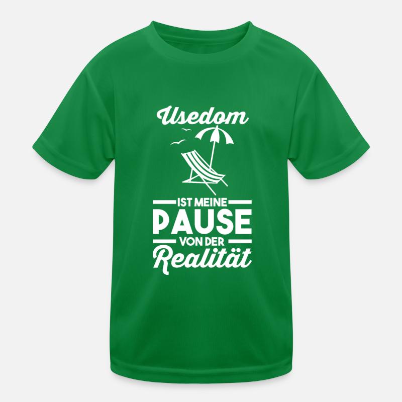 Ostsee Usedom Kinder Funktions-T-Shirt