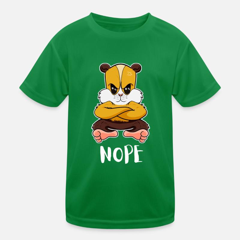 Nope Funny Lazy Hamster Kinder Funktions-T-Shirt
