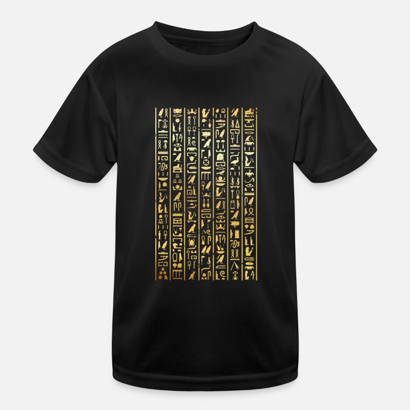 hieroglyphics Design for an old egypt enthusiast Kids Functional T-Shirt