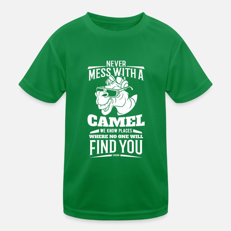 Never Mess With A Camel Kids Functional T-Shirt