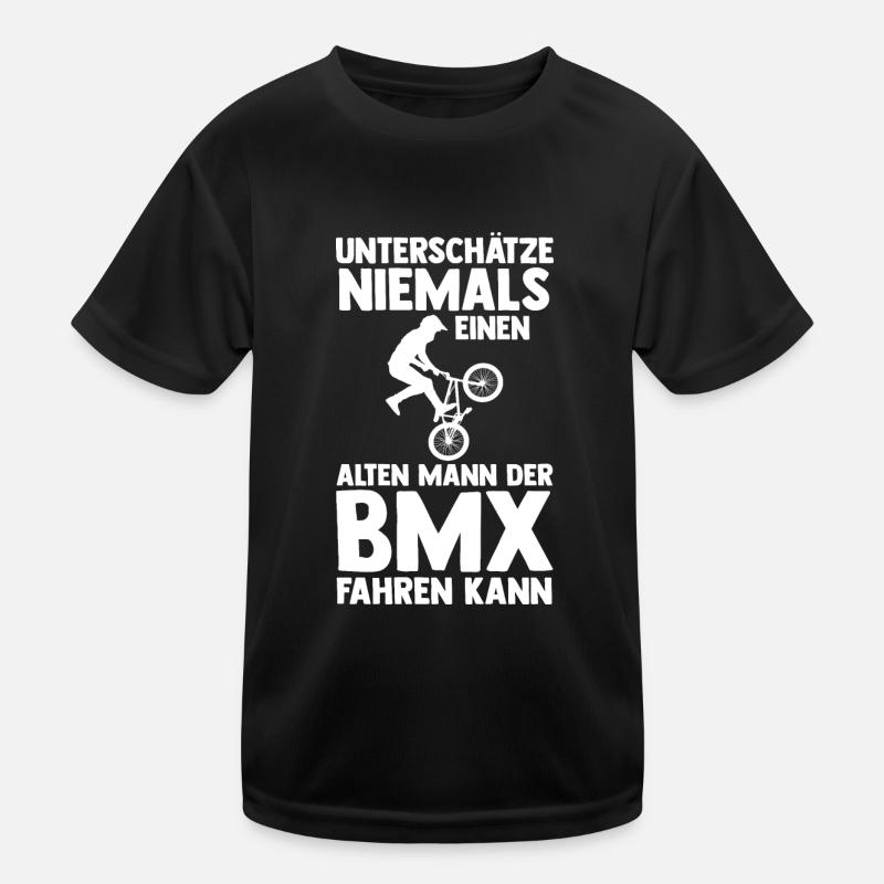 Fahrrad BMX Kinder Funktions-T-Shirt