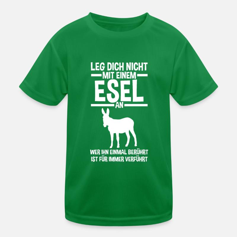 Esel Kinder Funktions-T-Shirt