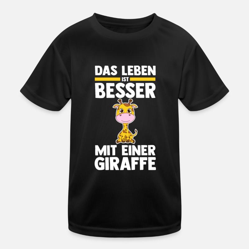 Giraffe Giraffen Kinder Funktions-T-Shirt