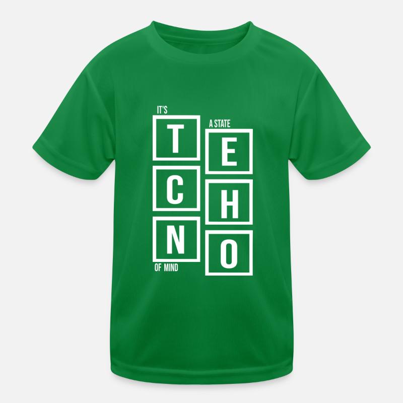 Techno ist ein Geisteszustand, Zitat Kinder Funktions-T-Shirt