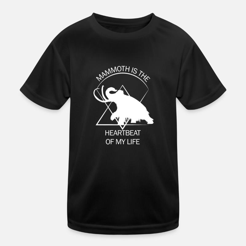 Lustiges Mammut Steinzeit Eiszeit Design Urzeit Kinder Funktions-T-Shirt