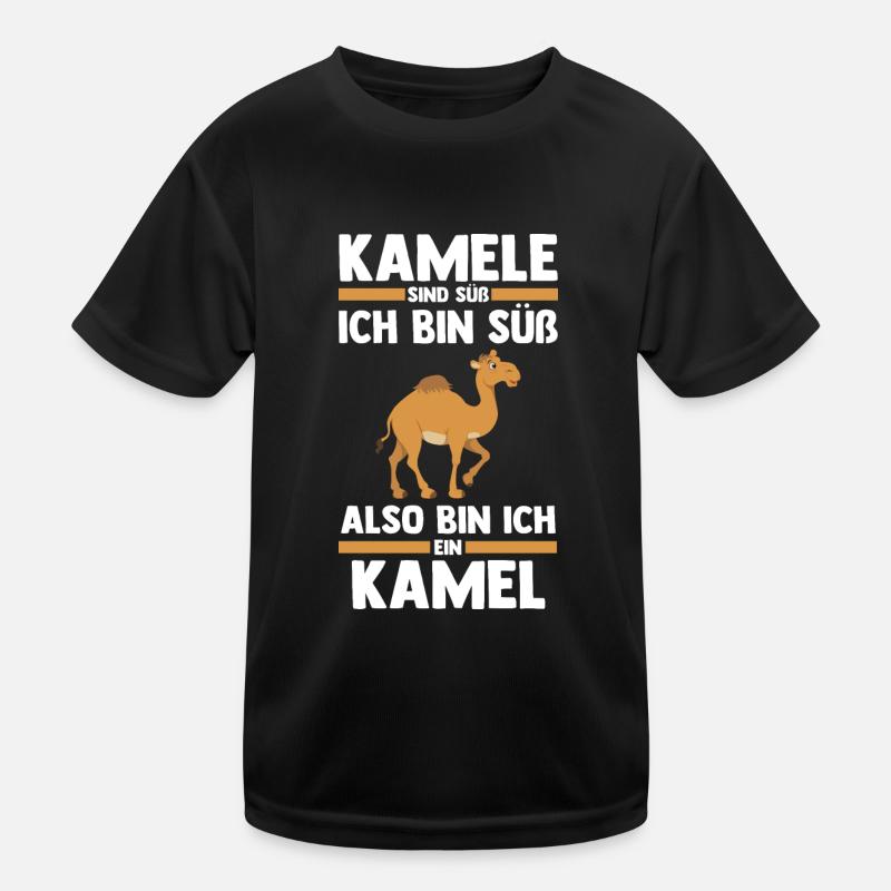 Kamel Kinder Funktions-T-Shirt