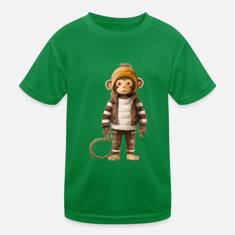 Cheeky Monkey Playful Tee Kids Functional T-Shirt