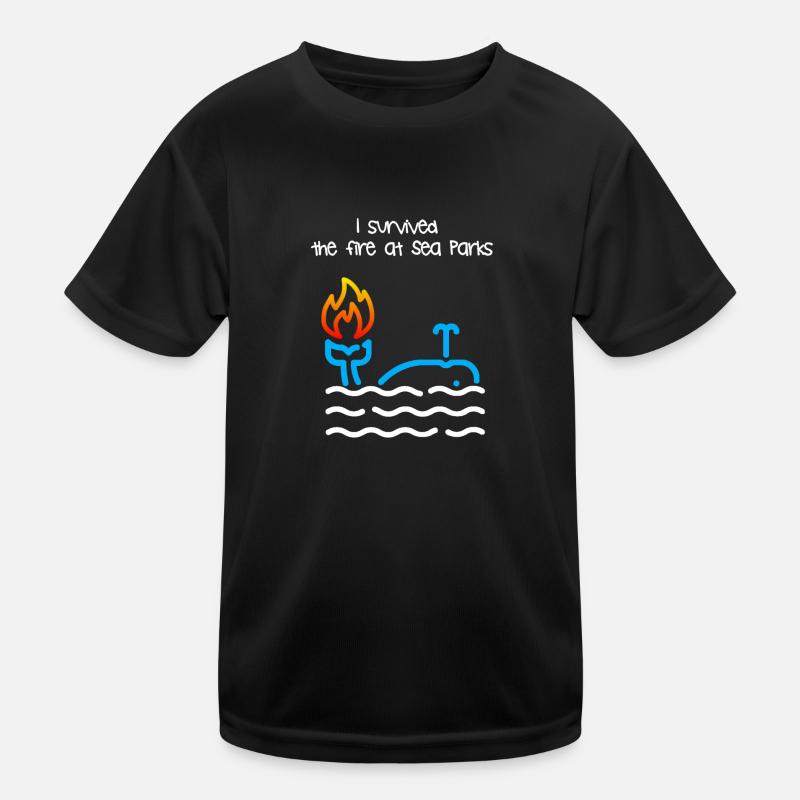 I survived a fire at Sea Parks Kids Functional T-Shirt