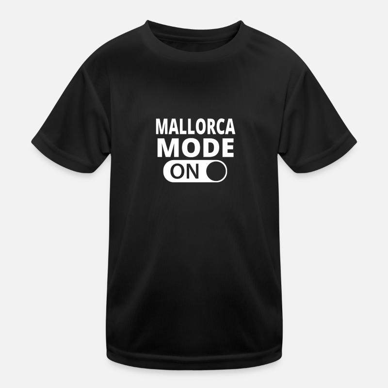 MODE ON MALLORCA - Kinder Funktions-T-Shirt - Schwarz