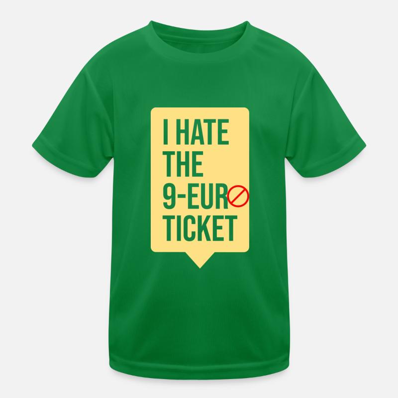 I Hate/ hasse das 9 Euro ticket Kinder Funktions-T-Shirt
