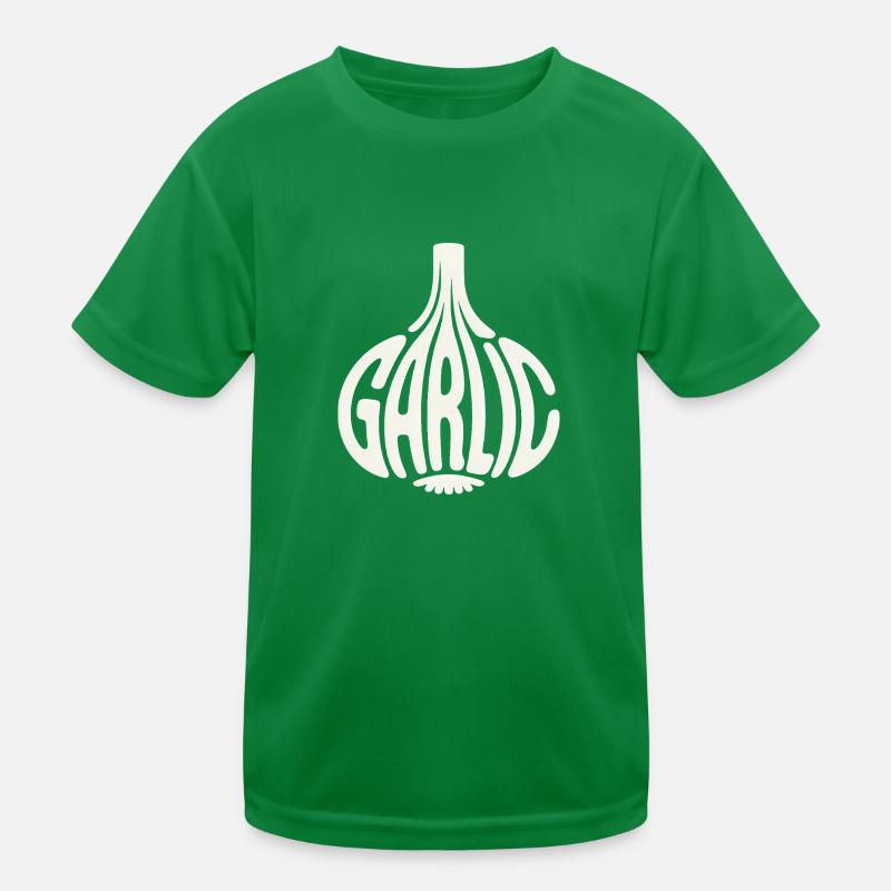 Knoblauch - Cool Vegetable Logo Kinder Funktions-T-Shirt