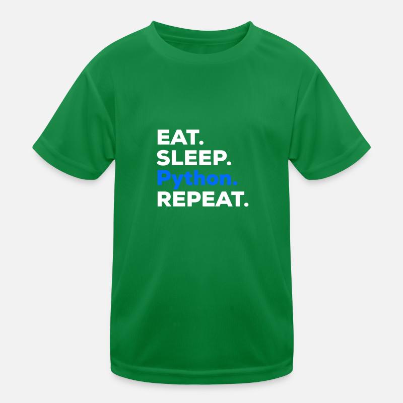 Eat Sleep Python Repeat T-shirt sport Enfant