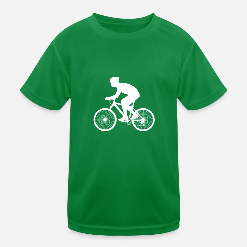 Bicycle white Kids Functional T-Shirt