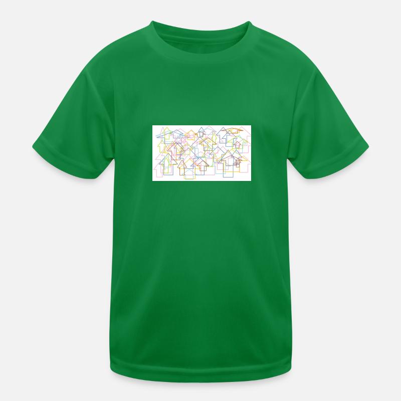 Häuser Paint Kinder Funktions-T-Shirt