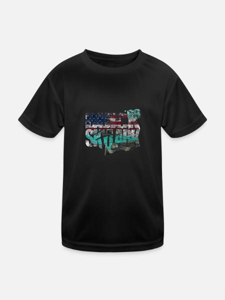 Buick Skylark 1966 Convertible - Kids Functional T-Shirt - black - Front