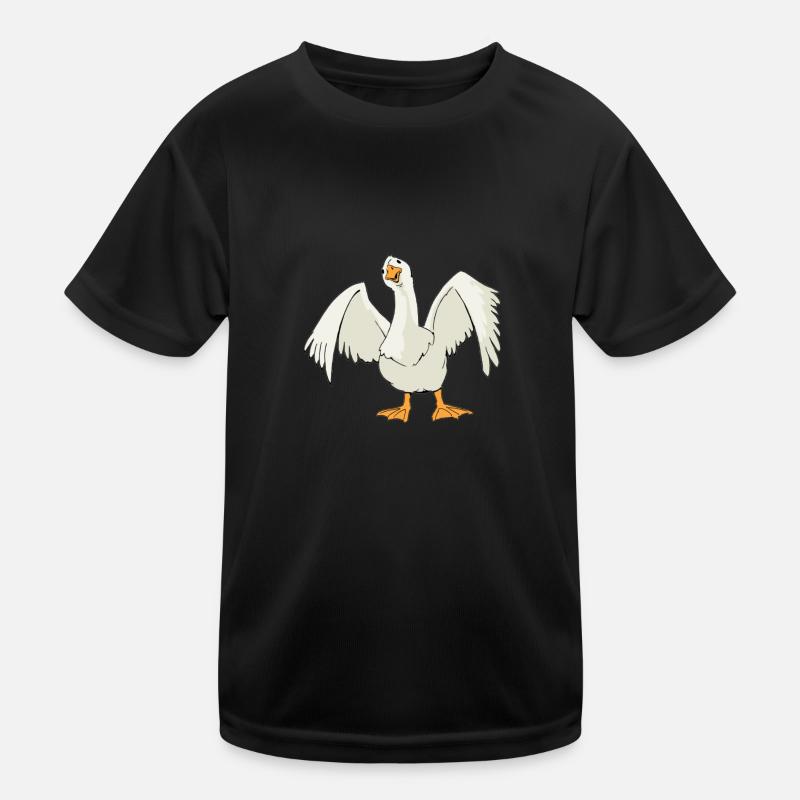 Gans Comic Kinder Funktions-T-Shirt