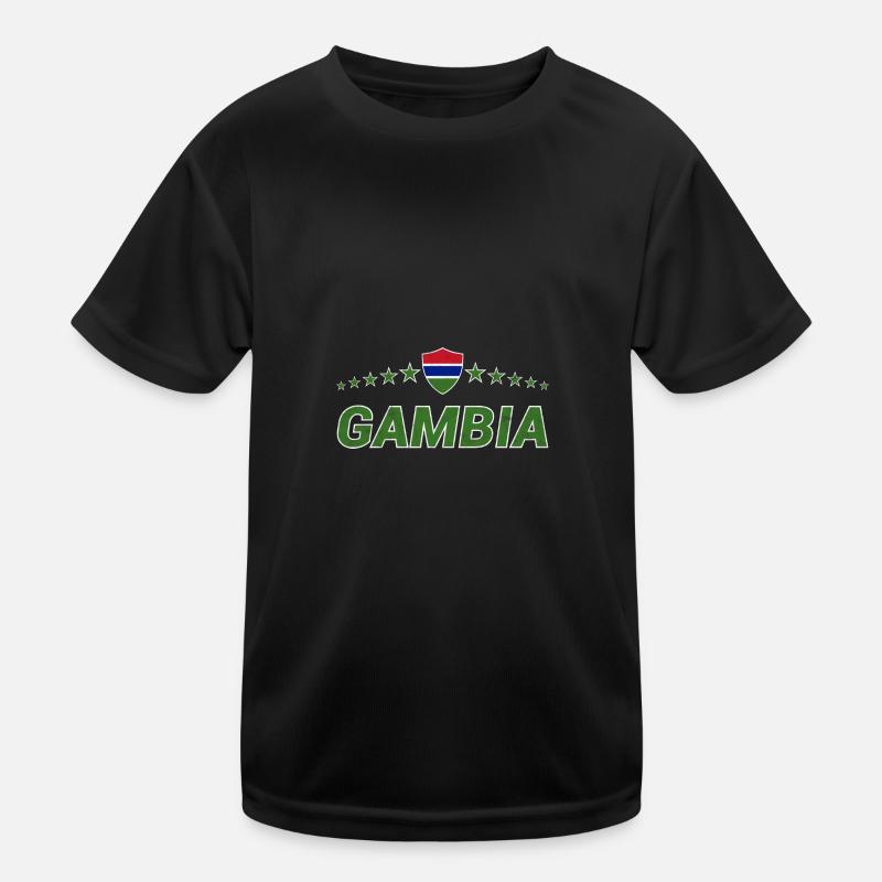 Gambia Kinder Funktions-T-Shirt