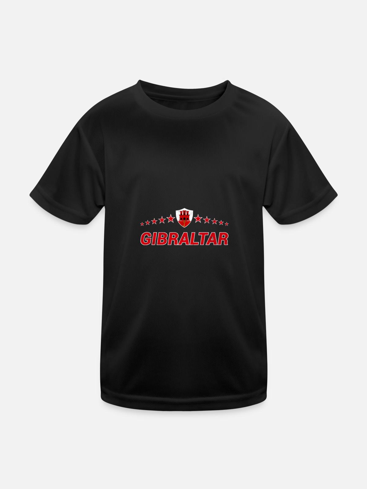Gibraltar - Kids Functional T-Shirt - black - Front