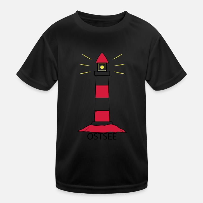 Leuchtturm Ostsee Kinder Funktions-T-Shirt