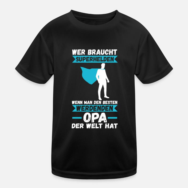 Werdender Großvater Opa Kinder Funktions-T-Shirt