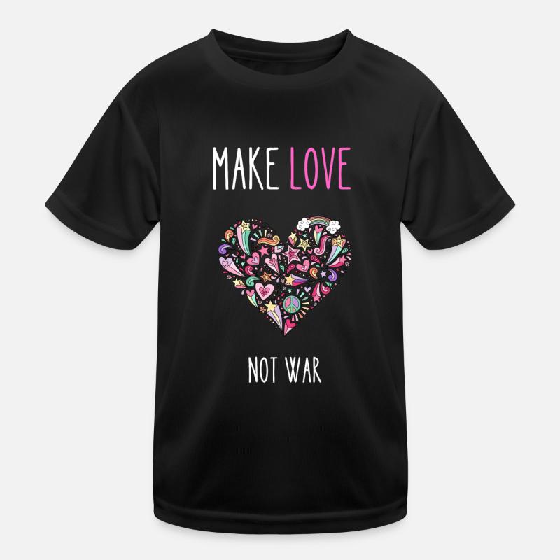 Faites de l’amour pas la guerre T-shirt sport Enfant